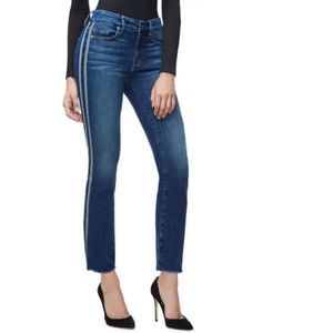 Good American Good Straight Athletic Stripe Size 25